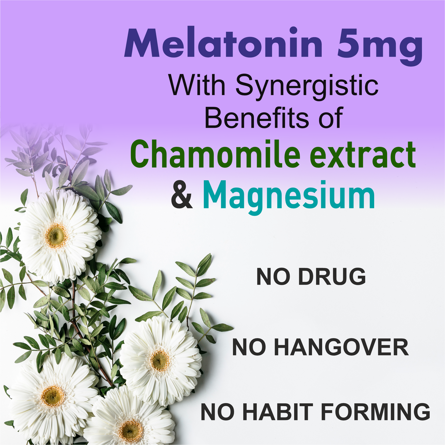 Melatonin - Promotes Sound Sleep & Improves Mood