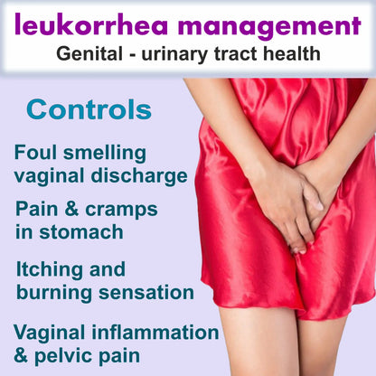 Leukoaid - Natural Supplement to Control Leukorrhea & White Discharge in Females