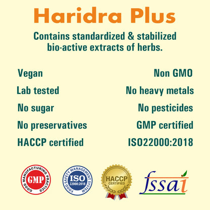 Haridra Plus - Curcumin Based Supplement to Detoxify & Promote Skin Health