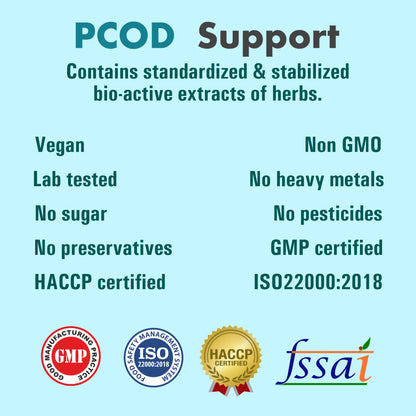 PCOD Support - Natural Supplement to Manage PCOD & PCOS Symptoms in Women